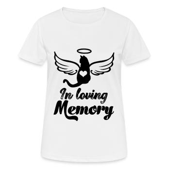 In Loving Memory Cats Funeral - Women's Breathable T-Shirt - white - Front - AI Model Female 172 dark (172cm)