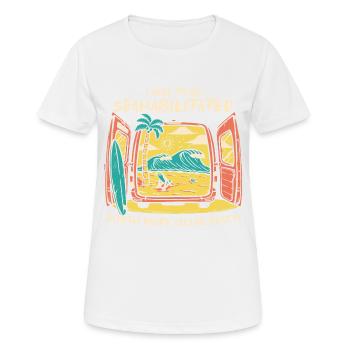 I Need To Be Seahabilitated South Padre Island - Frauen T-Shirt atmungsaktiv - Weiß - Vorne - AI Model Female 172 dark (172cm)