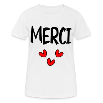 VIELEN DANK. DANKE. VIELEN DANK. JAHRESTAG. GEBURT. - Frauen T-Shirt atmungsaktiv - Weiß - Vorne - AI Model Female 172 dark (172cm)