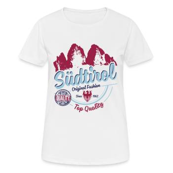 SÜDTIROL FASHION - Women's Breathable T-Shirt - white - Front - AI Model Female 172 dark (172cm)
