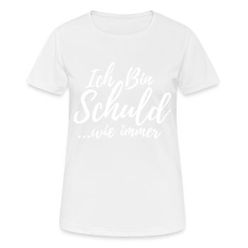 Je suis la faute Drôle de Sarcastique Cadeau - T-shirt respirant Femme - blanc - Devant - AI Model Female 172 dark (172cm)
