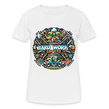 Yard Work Expert 18 - Women's Breathable T-Shirt - white - Front - AI Model Female 172 dark (172cm)