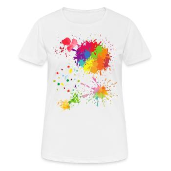 Budding artist - Women's Breathable T-Shirt - white - Front - AI Model Female 172 dark (172cm)