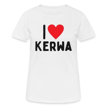 i love Kerwa Kirchweih Volksfest Kirmes Rummel - Frauen T-Shirt atmungsaktiv - Weiß - Vorne - AI Model Female 172 dark (172cm)
