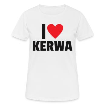i love Kerwa Kirchweih Volksfest Kirmes Rummel - Frauen T-Shirt atmungsaktiv - Weiß - Vorne - AI Model Female 172 dark (172cm)