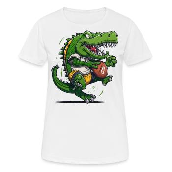 Croco d’Amérique - T-shirt respirant Femme - blanc - Devant - AI Model Female 172 dark (172cm)