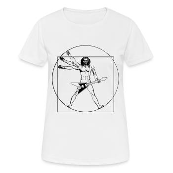 da vinci rocks - T-shirt respirant Femme - blanc - Devant - AI Model Female 172 dark (172cm)