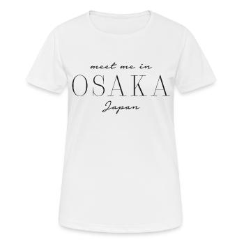 Meet me in Osaka - Frauen T-Shirt atmungsaktiv - Weiß - Vorne - AI Model Female 172 dark (172cm)