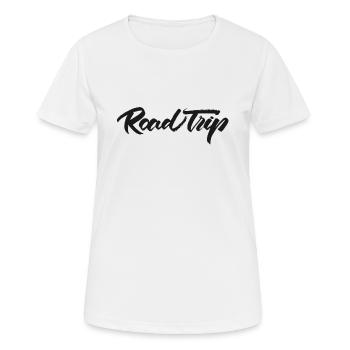 ROAD TRIP - T-shirt respirant Femme - blanc - Devant - AI Model Female 172 dark (172cm)