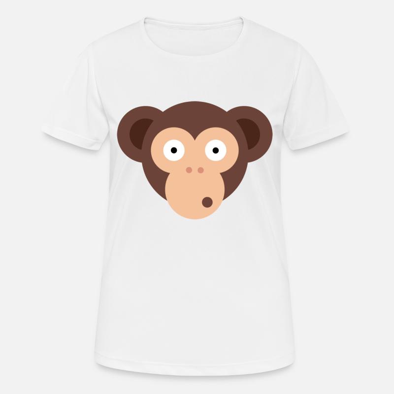 Monkey Ape - Women's Breathable T-Shirt - white