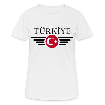 Turkey In-depth Cultural T-Shirt - Women's Breathable T-Shirt - white - Front - AI Model Female 172 dark (172cm)