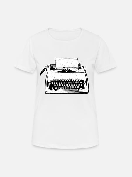 typewriter - Women's Breathable T-Shirt - white
