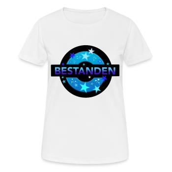 Bestanden Prüfung bestanden Abi Matura - Frauen T-Shirt atmungsaktiv - Weiß - Vorne - AI Model Female 172 dark (172cm)