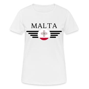 Malta Stil T-Shirt - Frauen T-Shirt atmungsaktiv - Weiß - Vorne - AI Model Female 172 dark (172cm)