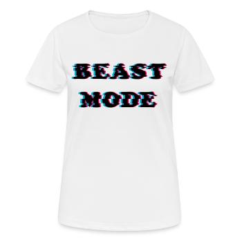 Beast Mode / Biest Modus - Women's Breathable T-Shirt - white - Front - AI Model Female 172 dark (172cm)