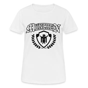 muenchen - bayern - bavaria - Frauen T-Shirt atmungsaktiv - Weiß - Vorne - AI Model Female 172 dark (172cm)