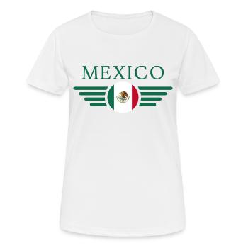Mexiko - Frauen T-Shirt atmungsaktiv - Weiß - Vorne - AI Model Female 172 dark (172cm)