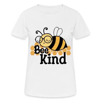 Bee Kind Biene Bienchen - Frauen T-Shirt atmungsaktiv - Weiß - Vorne - AI Model Female 172 dark (172cm)