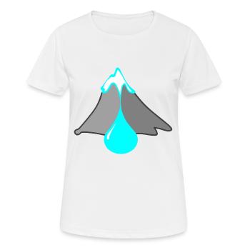 La Fonte Des Glaciers - T-shirt respirant Femme - blanc - Devant - AI Model Female 172 dark (172cm)