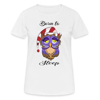 Hibou, hibou, hibou, oiseau, - T-shirt respirant Femme - blanc - Devant - AI Model Female 172 dark (172cm)
