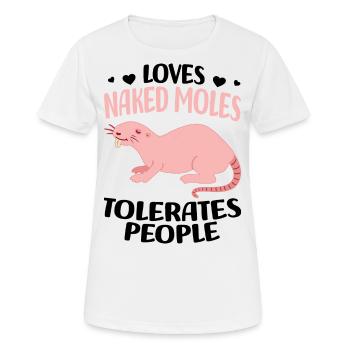 Chiot de sable - T-shirt respirant Femme - blanc - Devant - AI Model Female 172 dark (172cm)