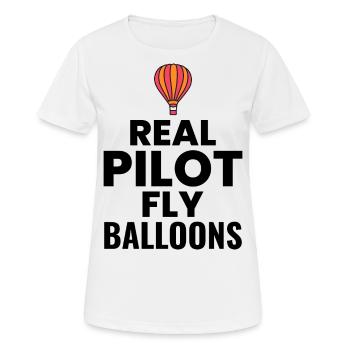 Montgolfière Montgolfière Montgolfière - T-shirt respirant Femme - blanc - Devant - AI Model Female 172 dark (172cm)