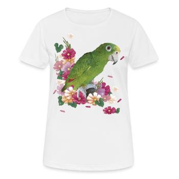 Der Amazonas-Königspapagei - Frauen T-Shirt atmungsaktiv - Weiß - Vorne - AI Model Female 172 dark (172cm)