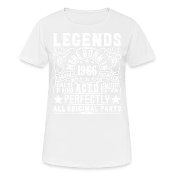 Legendär Seit 1966 Geburtstag 1966 Jahrgang 1966 - Frauen T-Shirt atmungsaktiv - Weiß - Vorne - AI Model Female 172 dark (172cm)