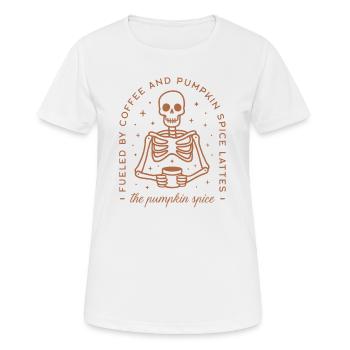 Pumpkin spice latte - Women's Breathable T-Shirt - white - Front - AI Model Female 172 dark (172cm)