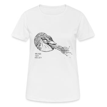Vom Kölner Studio - Odd Fisch - Frauen T-Shirt atmungsaktiv - Weiß - Vorne - AI Model Female 172 dark (172cm)