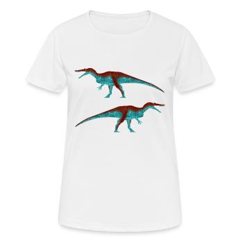 Baryonyx (Classique) - T-shirt respirant Femme - blanc - Devant - AI Model Female 172 dark (172cm)