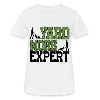 Yard Work Expert 22 - Women's Breathable T-Shirt - white - Front - AI Model Female 172 dark (172cm)