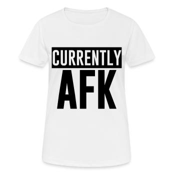 Actuellement Afk 3 - T-shirt respirant Femme - blanc - Devant - AI Model Female 172 dark (172cm)