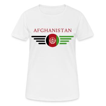 Ich liebe Afghanistan, Eleganz Stil Design T-Shirt - Frauen T-Shirt atmungsaktiv - Weiß - Vorne - AI Model Female 172 dark (172cm)