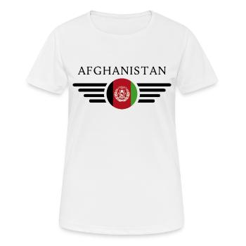 J’aime l’Afghanistan, T-shirt design de style élégance - T-shirt respirant Femme - blanc - Devant - AI Model Female 172 dark (172cm)