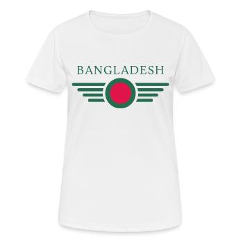 I Love Bangladesh, Elegance Style Design T-Shirt - Women's Breathable T-Shirt - white - Front - AI Model Female 172 dark (172cm)