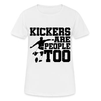 Kickers Are People Too 10 - Women's Breathable T-Shirt - white - Front - AI Model Female 172 dark (172cm)