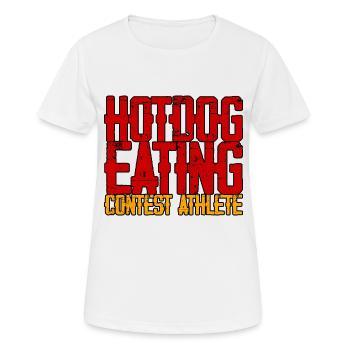 Hotdog Eating Contest Athlete 3 - Women's Breathable T-Shirt - white - Front - AI Model Female 172 dark (172cm)