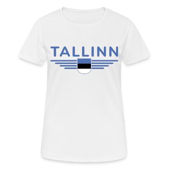 Tallinn T-Shirt – Pour les fans de la capitale - T-shirt respirant Femme - blanc - Devant - AI Model Female 172 dark (172cm)