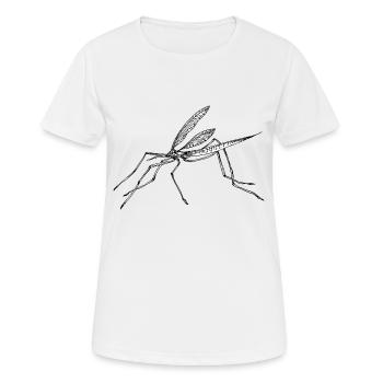 moustique - T-shirt respirant Femme - blanc - Devant - AI Model Female 172 dark (172cm)