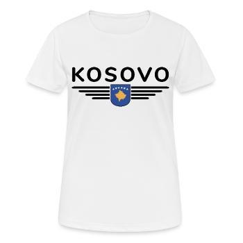 Kosovo Fan T-Shirt Design - Women's Breathable T-Shirt - white - Front - AI Model Female 172 dark (172cm)