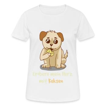 Conquérir mon cœur avec des biscuits Fantasy - T-shirt respirant Femme - blanc - Devant - AI Model Female 172 dark (172cm)