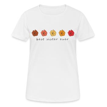 Beste Schwester Aller Zeiten - Frauen T-Shirt atmungsaktiv - Weiß - Vorne - AI Model Female 172 dark (172cm)