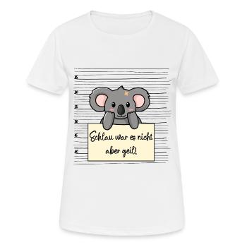 Koala lustiger Spruch humor Gefängnisbild - Frauen T-Shirt atmungsaktiv - Weiß - Vorne - AI Model Female 172 dark (172cm)