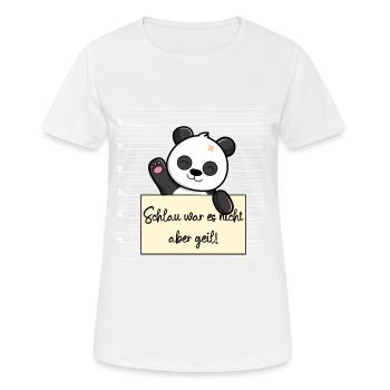 Panda lustiger Spruch humor Gefängnisbild - Frauen T-Shirt atmungsaktiv - Weiß - Vorne - AI Model Female 172 dark (172cm)