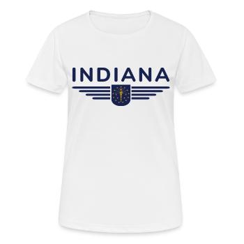 Indiana Fan T-Shirt – Montrez votre fierté ! - T-shirt respirant Femme - blanc - Devant - AI Model Female 172 dark (172cm)