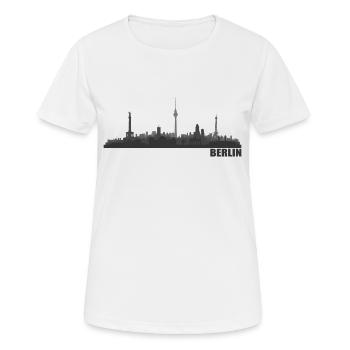 Berlin - T-shirt respirant Femme - blanc - Devant - AI Model Female 172 dark (172cm)