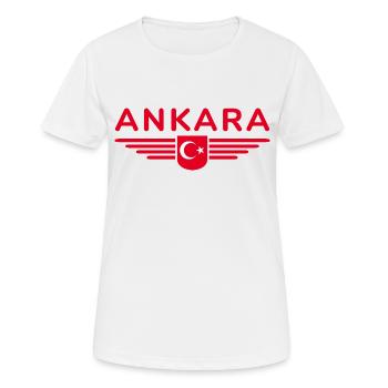 Turquie Ankara Türkiye Istanbul T Shirt Design - T-shirt respirant Femme - blanc - Devant - AI Model Female 172 dark (172cm)