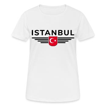 Turquie Ankara Türkiye Istanbul T Shirt Design - T-shirt respirant Femme - blanc - Devant - AI Model Female 172 dark (172cm)