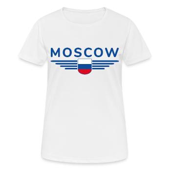 T-Shirt Moscou – Métropole de l’Elégance - T-shirt respirant Femme - blanc - Devant - AI Model Female 172 dark (172cm)